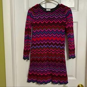 Hanna Andersson knit zigzag striped dress